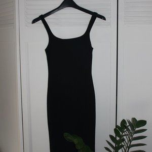 Zara long black tank top dress